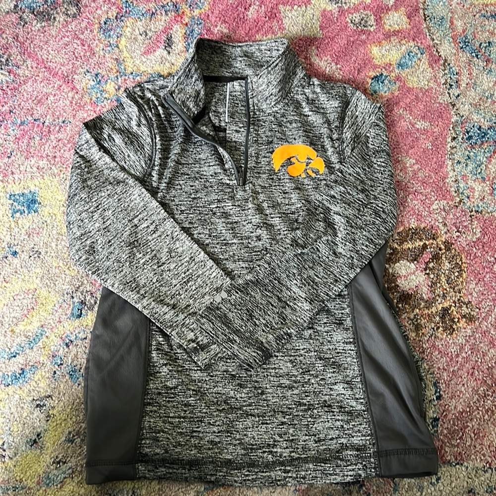 Iowa Hawkeyes base layer pullover mock half zip